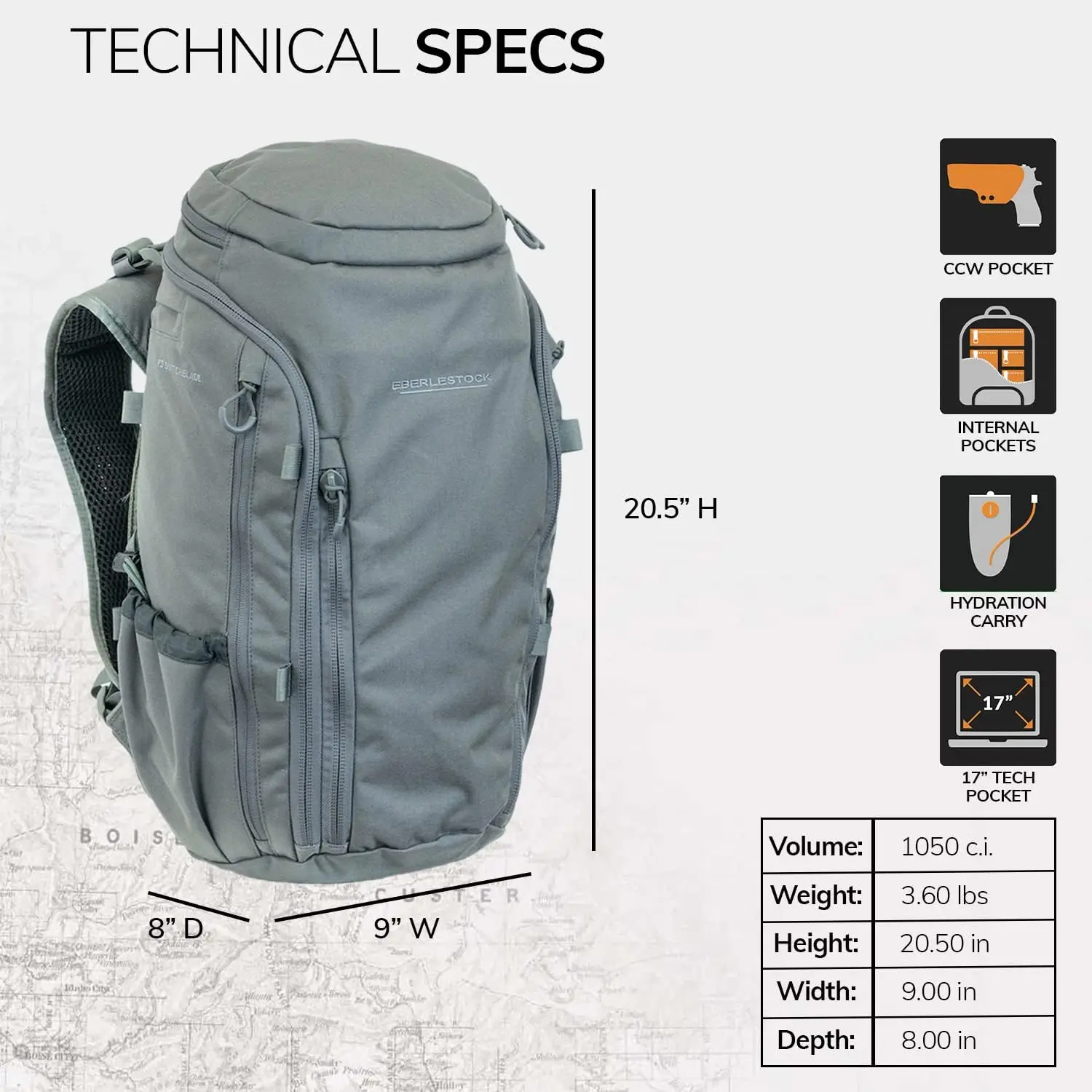 Switchblade Pack - Low Profile Tactical  Backpack for Maximum Space and Organization