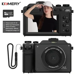 4K Digital Cameras for Photography 18X Digital Zoom Anti-Shake Campact Camera 48MP WiFi Auto Focus YouTube Vlogging Video Camera
