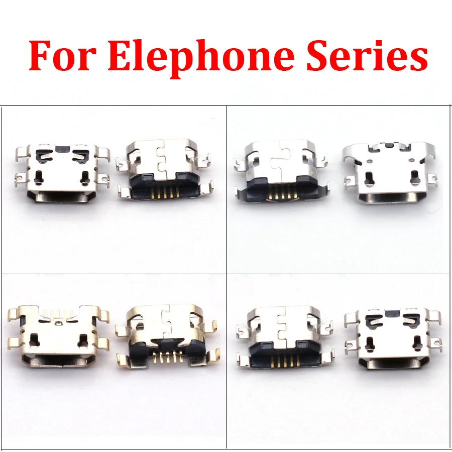 10pcs Mini Micro USB jack Charging Socket Port Connector power dock plug For Elephone P8 MTK6750T MTK6735 E9003 MTK6737 C1 max