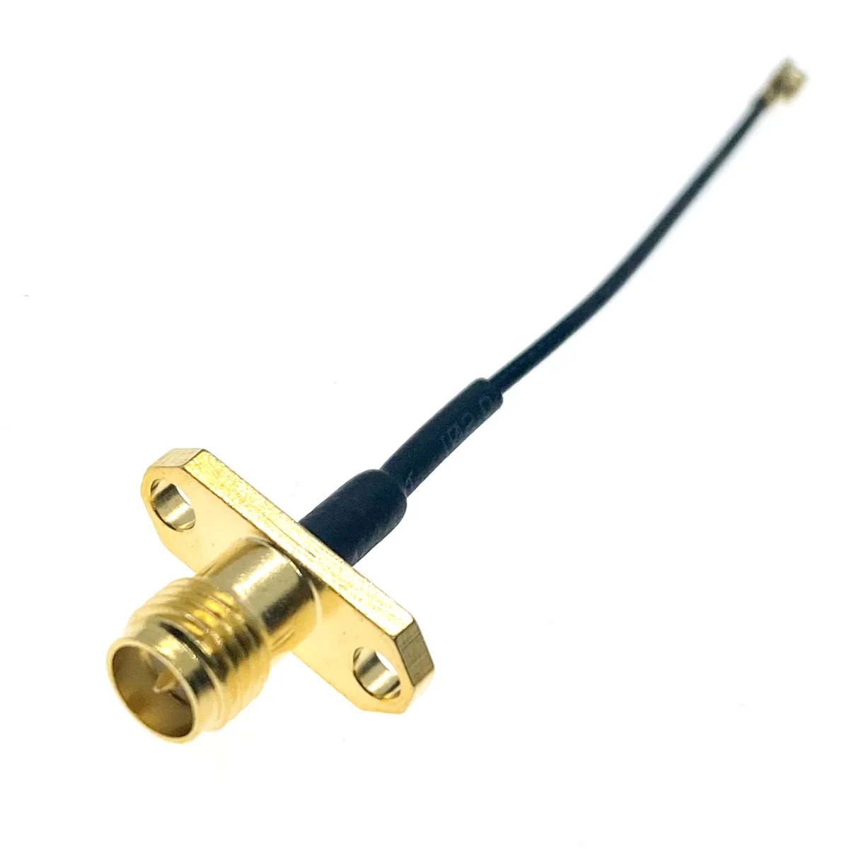 Cable RPSMA Female 2 Hole Flange to uFL/u.FL/IPX/IPEX-1 RF 1.13MM IPX RF Coaxial Pigtail 3G Antenna Extension Coax Cable