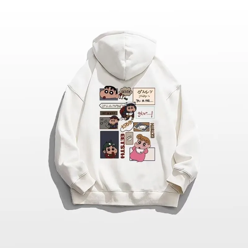 

Anime Rayon Shin Chan Printed 8XL Hoodie Pullover Loose Fit American Men's and Couple Fashion