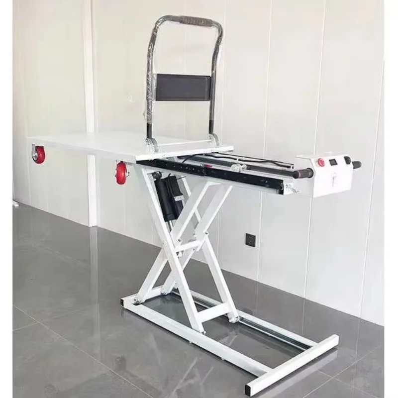 

Construction Industry Hydraulic Manual Four-Wheel Steel Scissor Lift Table Truck Trolley Pallet Truck Lifting Platform Storage