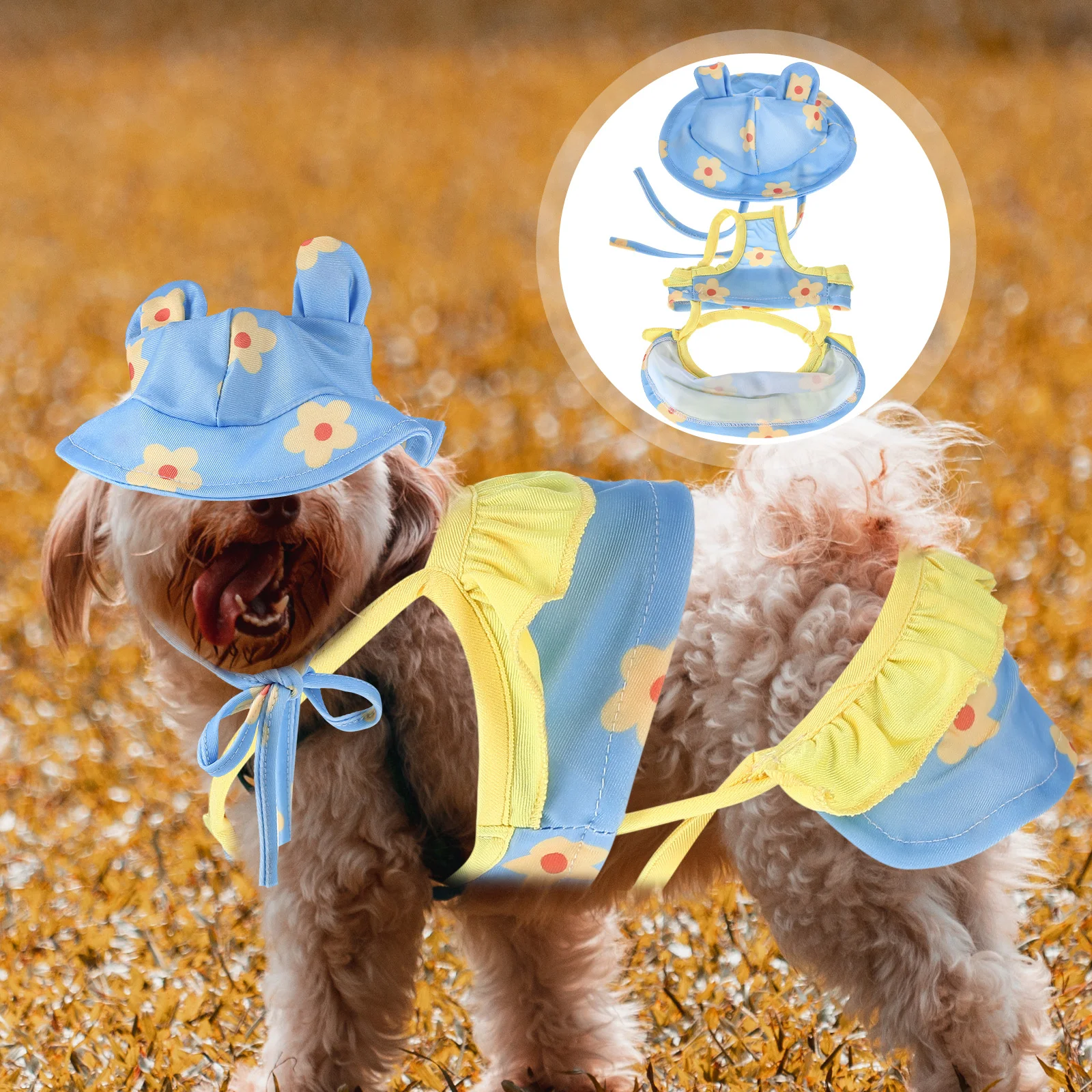 

Pet Summer Dress Dog Beach Clothes Costume Puppy Skirts Swimsuit Apparel Breathable Lightweight Dog Fashion Pet Swimwear