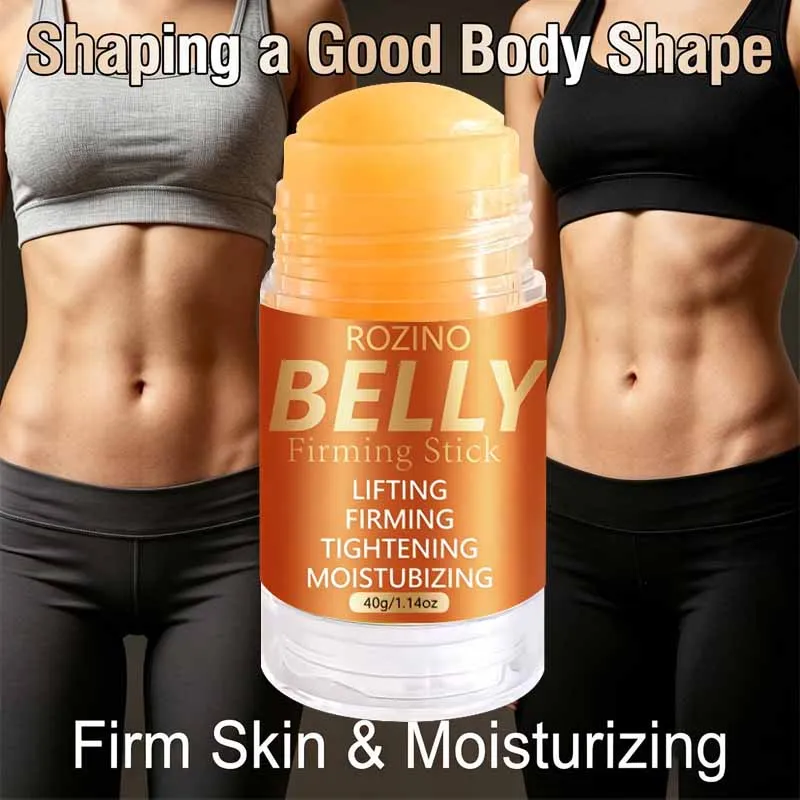 ROZINO Lifting and Firming Moisturizing Belly Stick features a rotating solid stick design, which is clean and hygienic to use. The cream is smooth and easy to apply, fitting well to the skin of the waist and abdomen. It can gently nourish dry and loose abdominal skin, long-lastingly replenish skin moisture, and soften dry lines on the skin's surface. Apply and massage in upward circular motions along the abdomen to help the nourishing ingredients penetrate, meeting the daily lifting, firming, and moisturizing needs of the waist and abdominal skin.