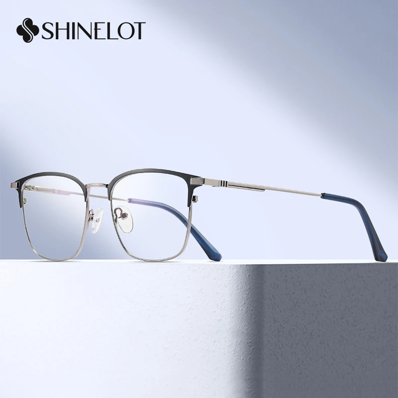 

91367 Hot Sale Men Eyeglasses Frame Male Radiation Protection Reading Glasses Natural Style Transatlantic Eyewear