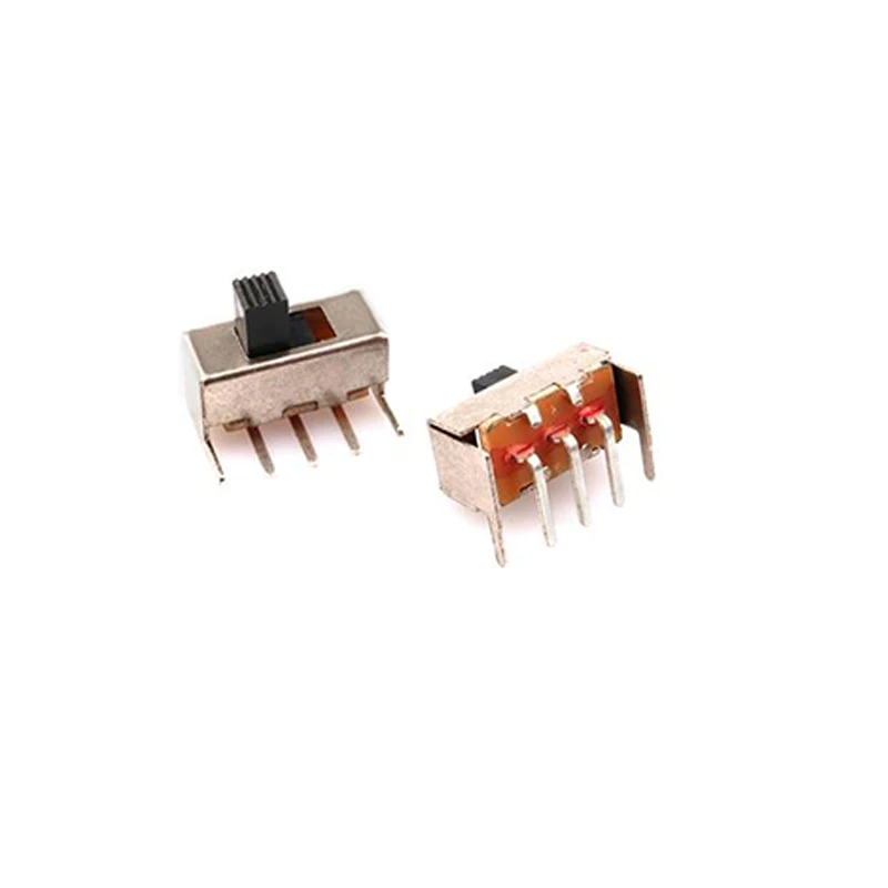 10PCS SS-12F23 Toggle Switch Slide Switch Micro-power Direct-inserted Horizontal Sliding Gear