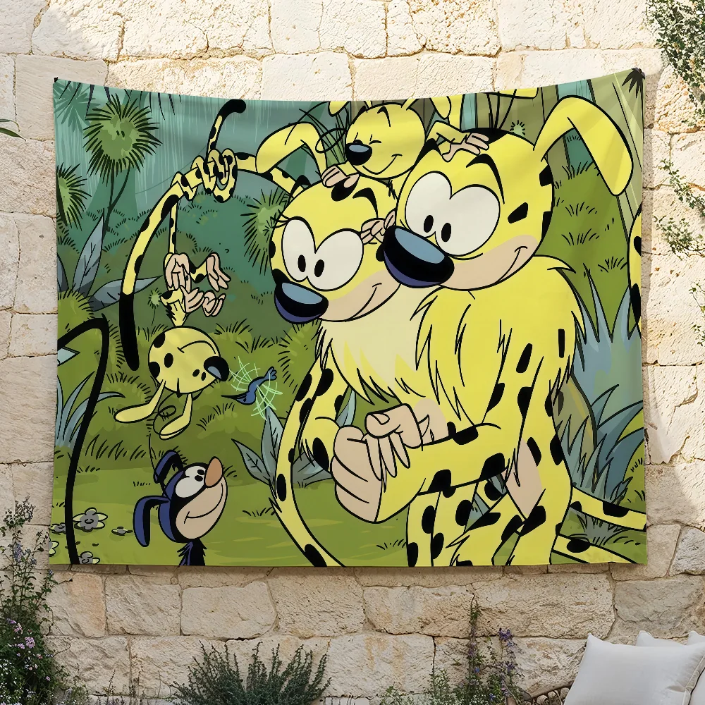Cartoon M-Marsupilami  flag For Bedroom Living Bar Garden Outdoor Active  Decoration Background And Concert
