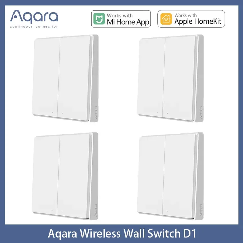 Aqara D1 Wireless Wall Switch Smart Light Remote Control ZigBee Switch For Homekit Mijia Mi Home APP