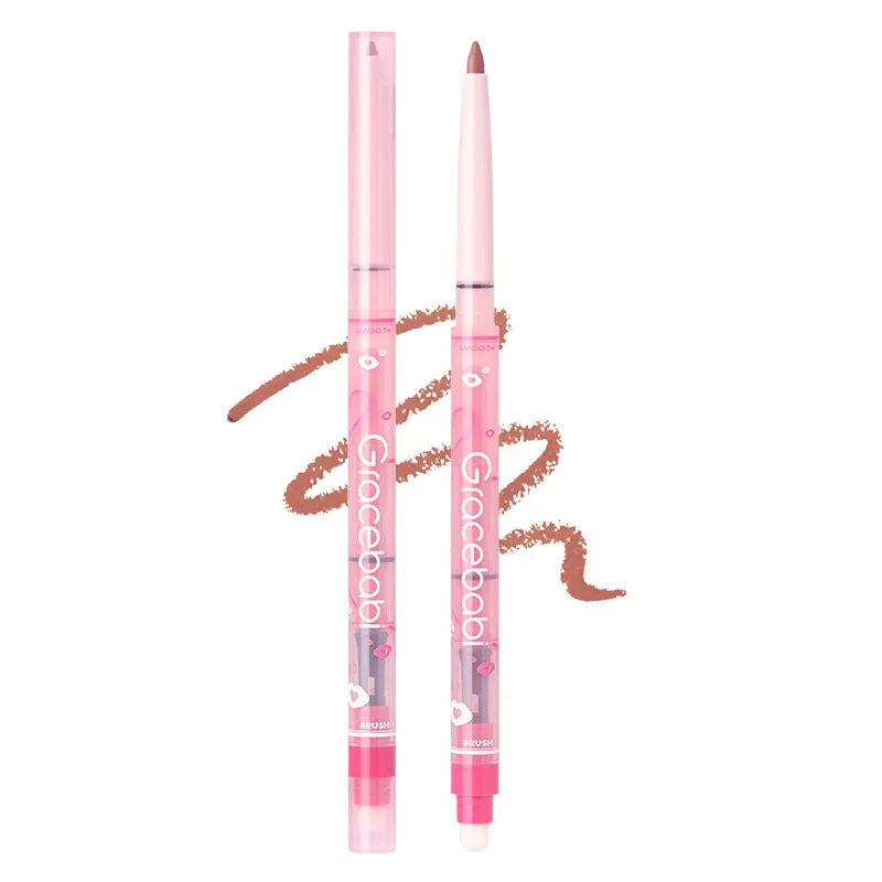 Gracebabi Lip Liner Contorno Mancha Lip Mist Duddle Base de batom duradouro Lápis labial