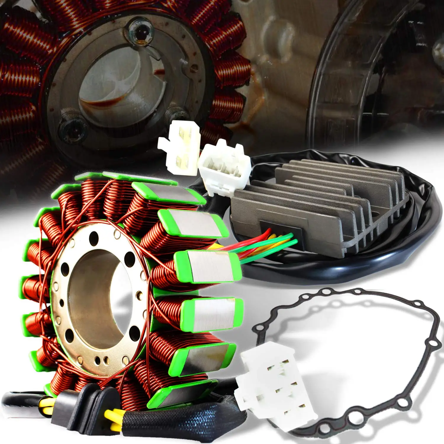 

Комплект прокладок выпрямителя статора генератора для Honda Cbr 600 F4i Hurricane Cbr600f Cbr600f4 Cbr600f4i 31120-mbw-j21 01-06