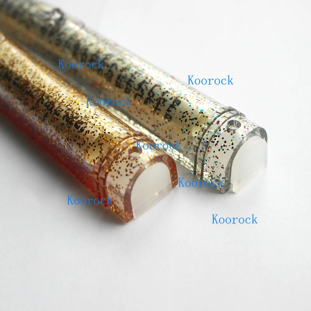 1pc Clear Plastic Mezuzah for Door & Car, Transparent with Gold Glitters, Colored Acrylic Mezuzot Case, Judaica Sabbath