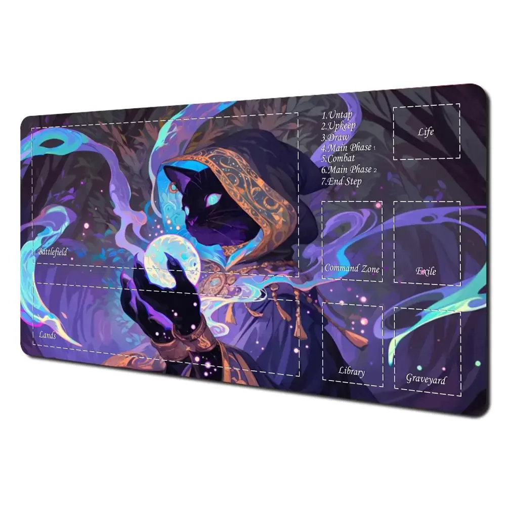 لوحة ماوس الألعاب بدون مناطق سجادة لعب ذات طابع خيالي حصيرة لعب الألعاب منصات مبارزة للمبتدئين بطاقة معارك قائد الألعاب لوحة مكتب 14*24in