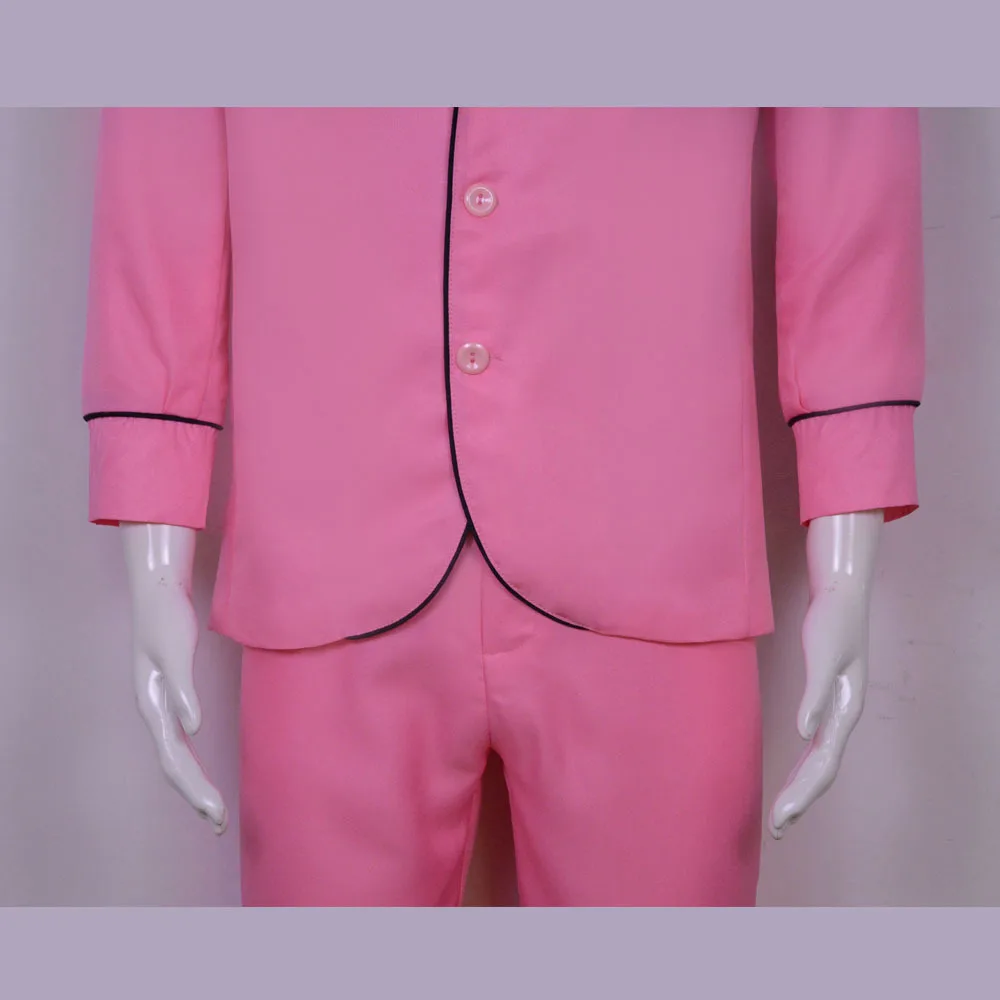 Elvis Presley Cosplay Costume Men Role Play Party Performance Movie Video Clothing Pink Suit Stage Singer Performance Costume