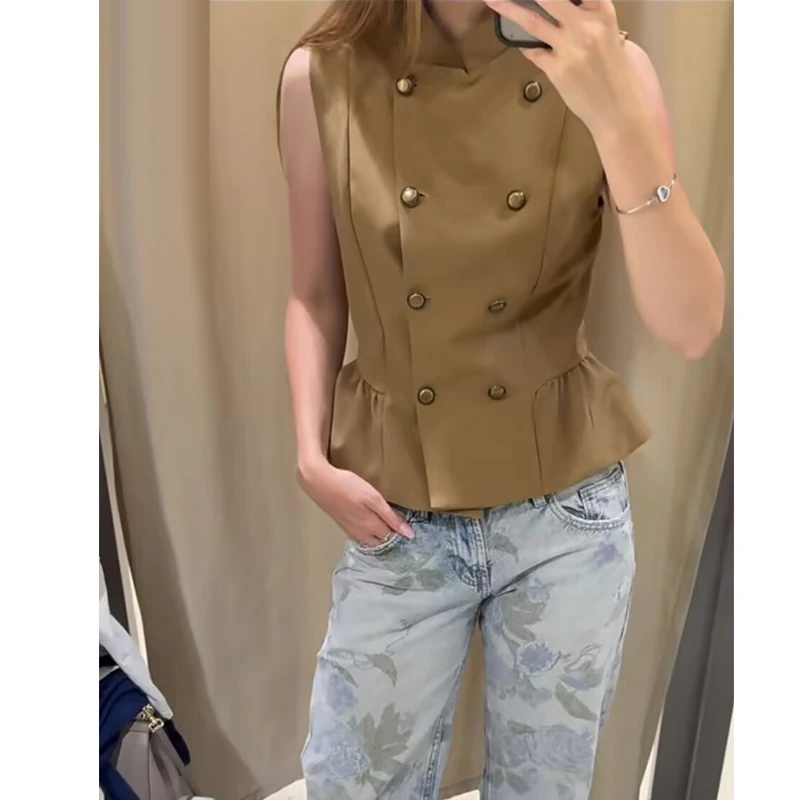 Autumn Women's Jackets Vest 2026 New Fashion Slim Retro Elegant Youth Warm Coats Women's Chic Fall Travel Street Jackets Blouse