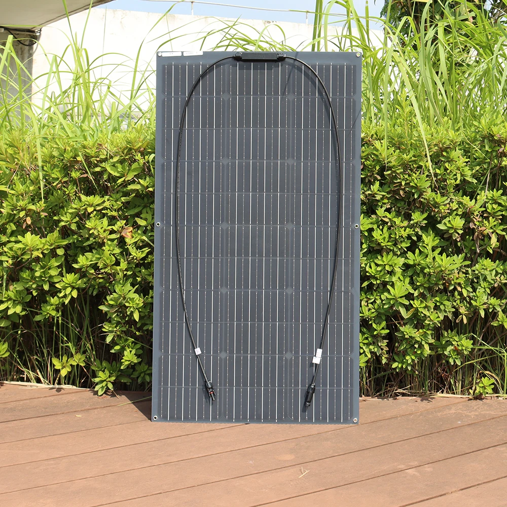 Solar Panels 100W 200W 300W 400W Solar Panel Kit or 18V Flexible Mono Photovoltaic Solar Plate Power 12V 24V Camping Car