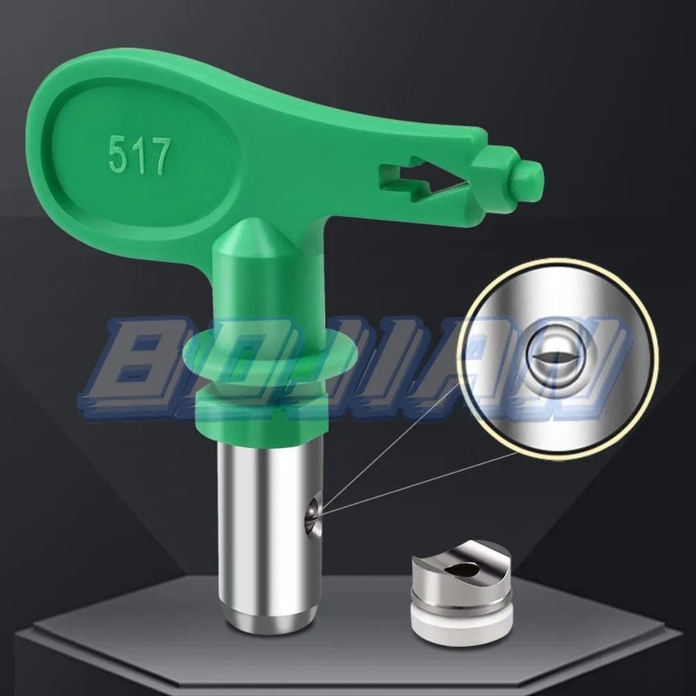 Green 1Set Airless Spray Gun Tip + Airless Spray Filter Tip Nozzle 517 Paint Sprayer Power Tool