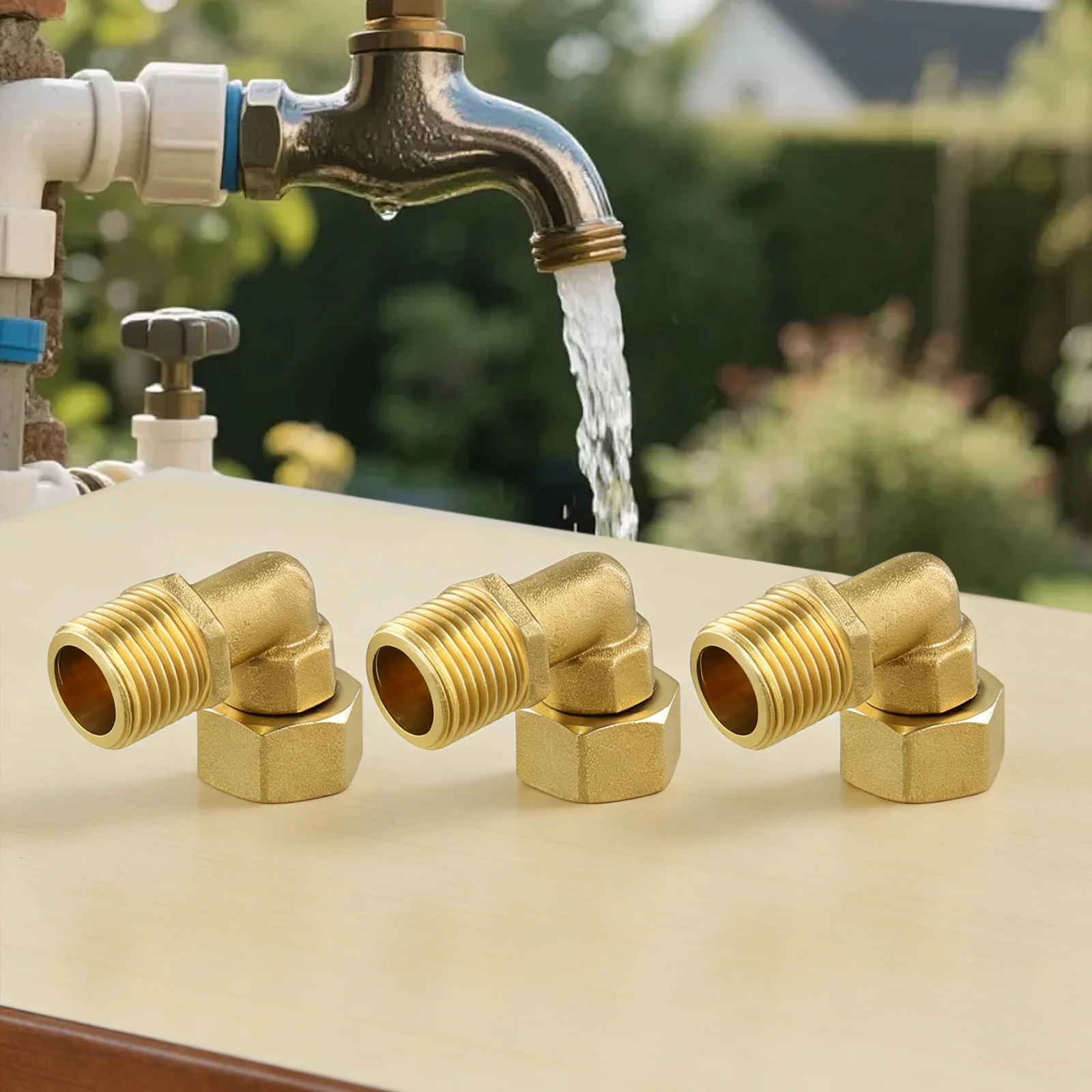 For DIY Projects 90 Degree Brass Angle Fitting Tight Sealing Angle Fitting Adapter 1 2 Inch Connector Central Heating