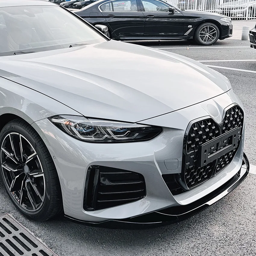 Front Bumper Splitter Lip Diffuser For BMW 4 Series G24 G26 420i 430i i4 M50 M Sport Gran Coupe 4Doors G22 G23 M440i 2020-2024