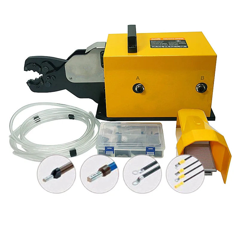 

New Pneumatic Terminal Crimping Machine AM-240 Heavy Duty Crimp Tools 10T for 6-240mm2 Cable Wire Terminals and Lugs Free Ship