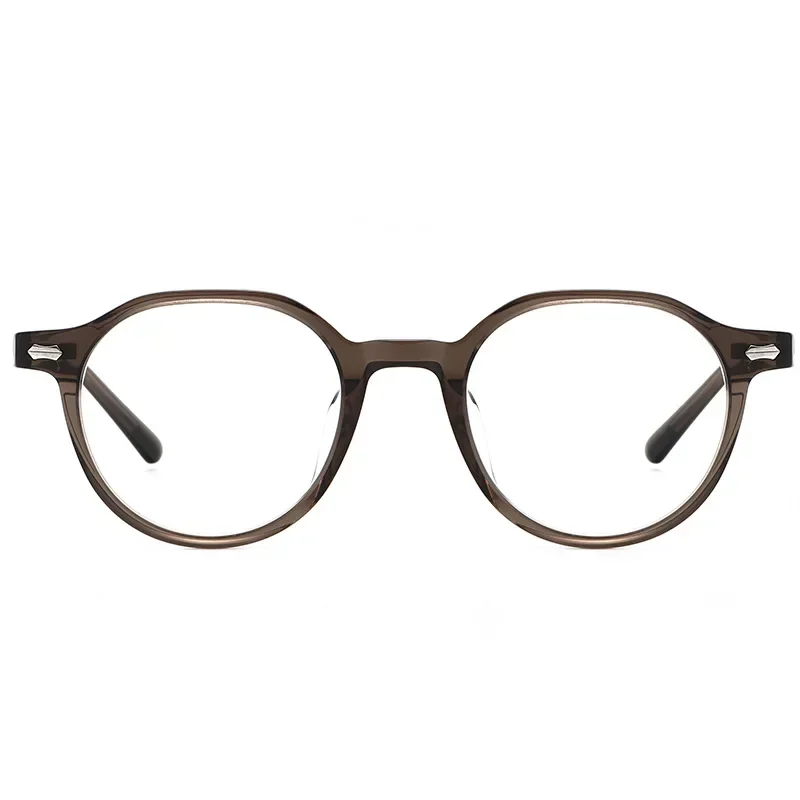 

Handmade Round Blue Light Glasses MenAcetate Luxury Brand Prescription Near Sight Diopter Blocking Eyeglasses Women Myopia