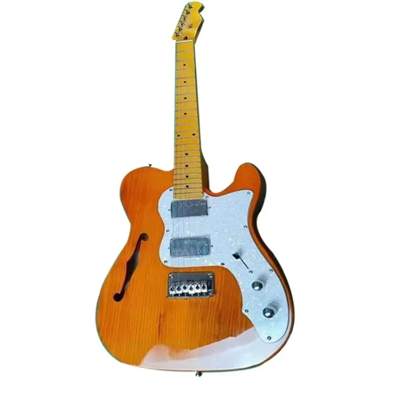 

STLF Orange T Electric Guitar Solid Wood Body Glossy Finishing Custom Electric Guitar