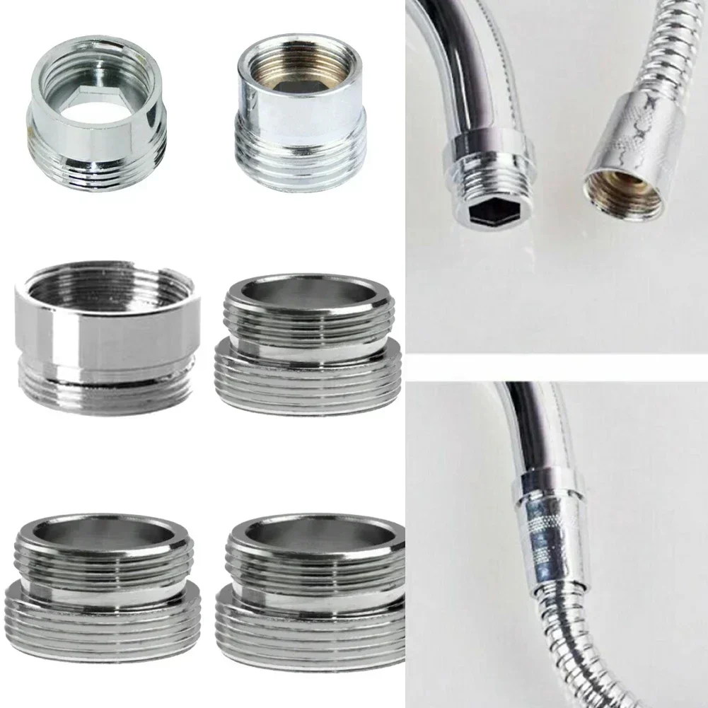 Tap Aerator Connector Inside Outside Inside Thread Water Saving Adaptor Connector Kitchen Faucet 16/18/20/22/24/28/mm To 22mm