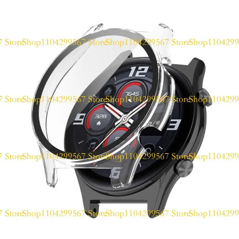 CS1W Watch PC Case Protectores pantalla vidrio templado para reloj GS4 Smartwatch