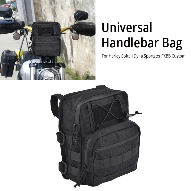 Motorcycle Tool Bag Universal Bag Saddlebag Handlebar Bag Sissy Bar Storage Bag For Harley Softail Dyna Sportster FXBB Custom