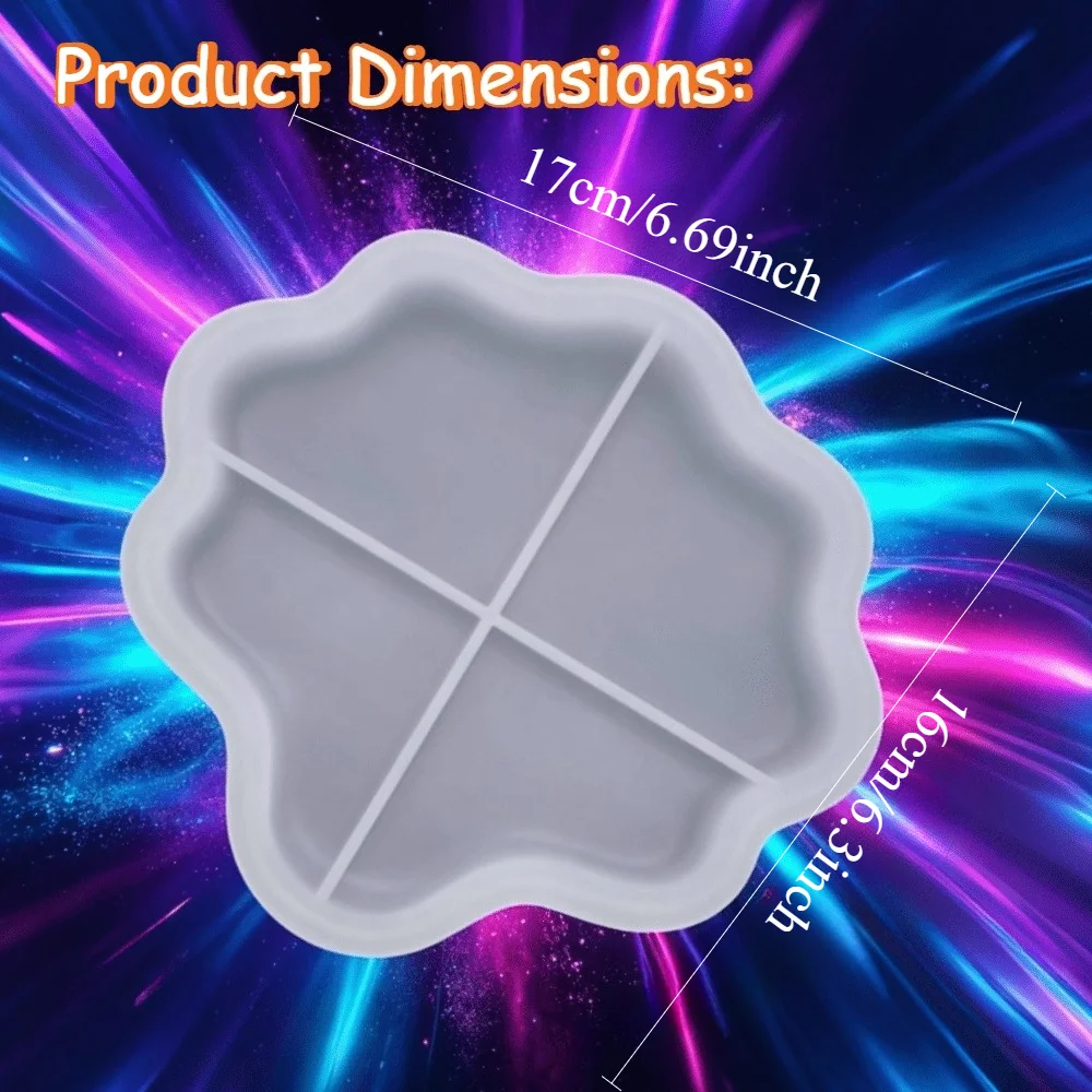 Irregular Storage Tray Silicone Mold DIY Epoxy Resin Plaster Mold Desktop Jewelry Storage Box Handmade Craft Creative Gift view 4