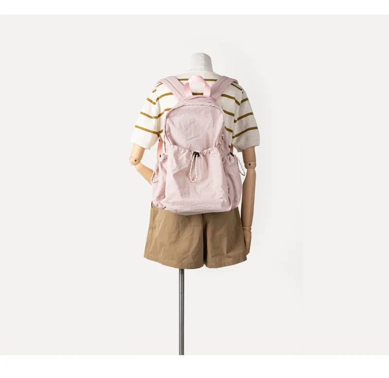 Lightweight Shoulder Bag Luxuey School Backpack Bag Women Versatile Designer Large Capacity Student Fashion New Bag Solid Color