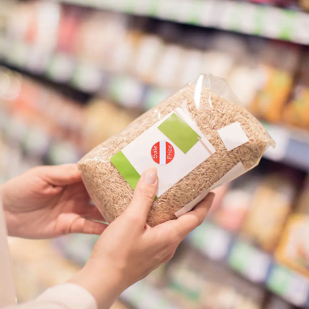 4 لفات بيع ملصقات متجر بيع بالتجزئة سعر لاصق قوي ملصق تسمية علامة سوبر ماركت مبيعات تسميات ملصقات بيع