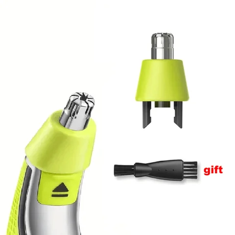 1 pcs Nose Hair Trimmer Replacement Heads Compatible for Philips One Blade & OneBlade Pro Shaver Waterproof Dual Edge Blades
