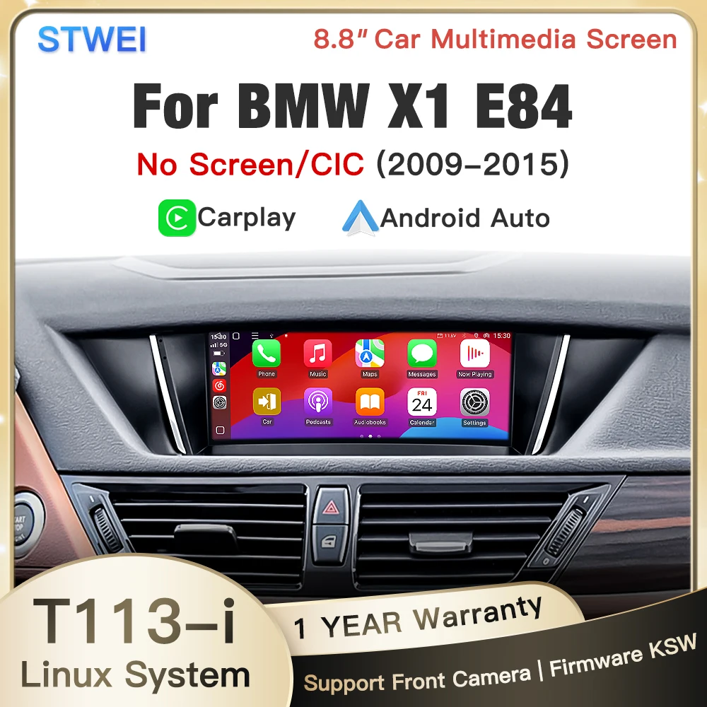 stwei 2026 New Linux System 8.8 Head Unit for BMW X1 E84 09-15 Wireless CarPlay Android Auto Car Stereo Multimedia Video Player
