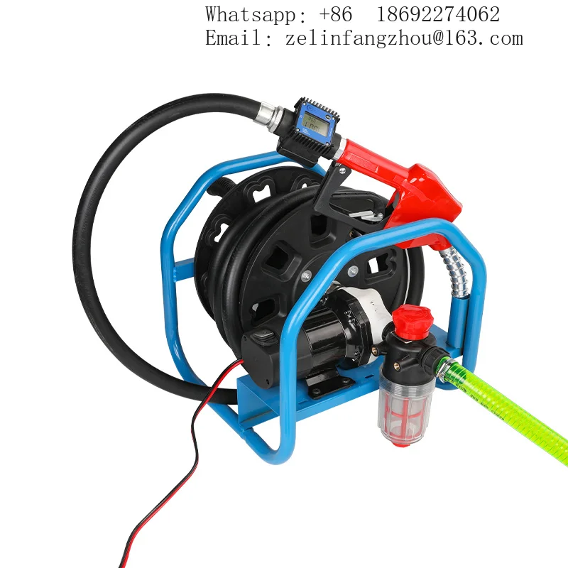 Portable Electric Diaphragm Pump Set 45L Min Low Pressure Drone Dosing Pump with Hose Reel Farm Sprayer Heavy Duty Kit