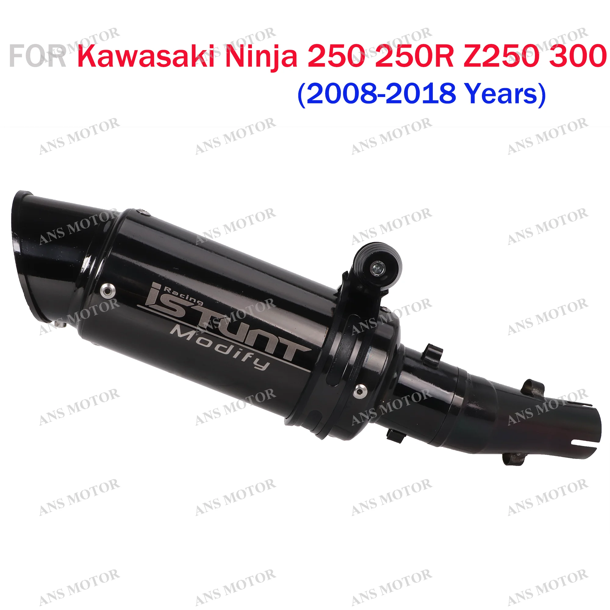 

For Kawasaki Ninja 250 250R Z250 Ninja 300 2008-2017 Motorcycle Exhaust Escape System Slip On Muffler with Removable DB Killer