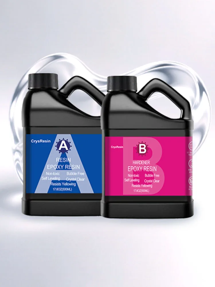 Kristallklares Epoxidharz 1:1 Verhältnis Set 1000ml/500ml mit Härter für Kunstguss Beschichtung Becher Schmuck DIY – Detail 7