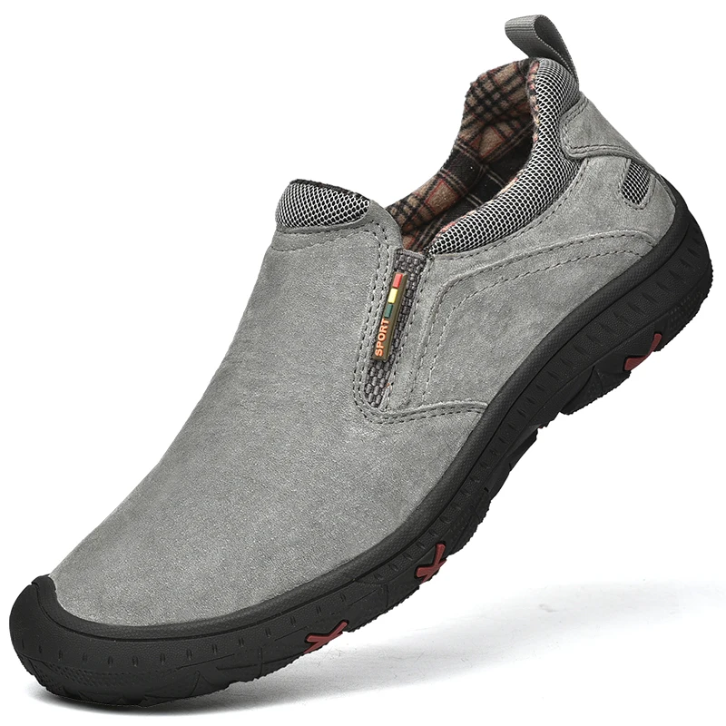 2025 Spring and Autumn Men's One-foot Driving Shoes Handcrafted Men's Shoes Outdoor Street Walking Shoe and Hiking Shoefor Male
