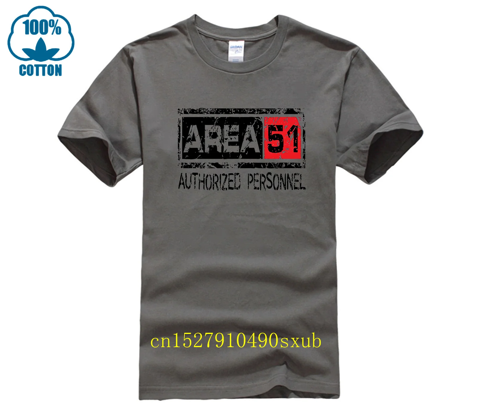 Mens T-shirt Area 51 Authorised Personnel UFO Funny Aliens