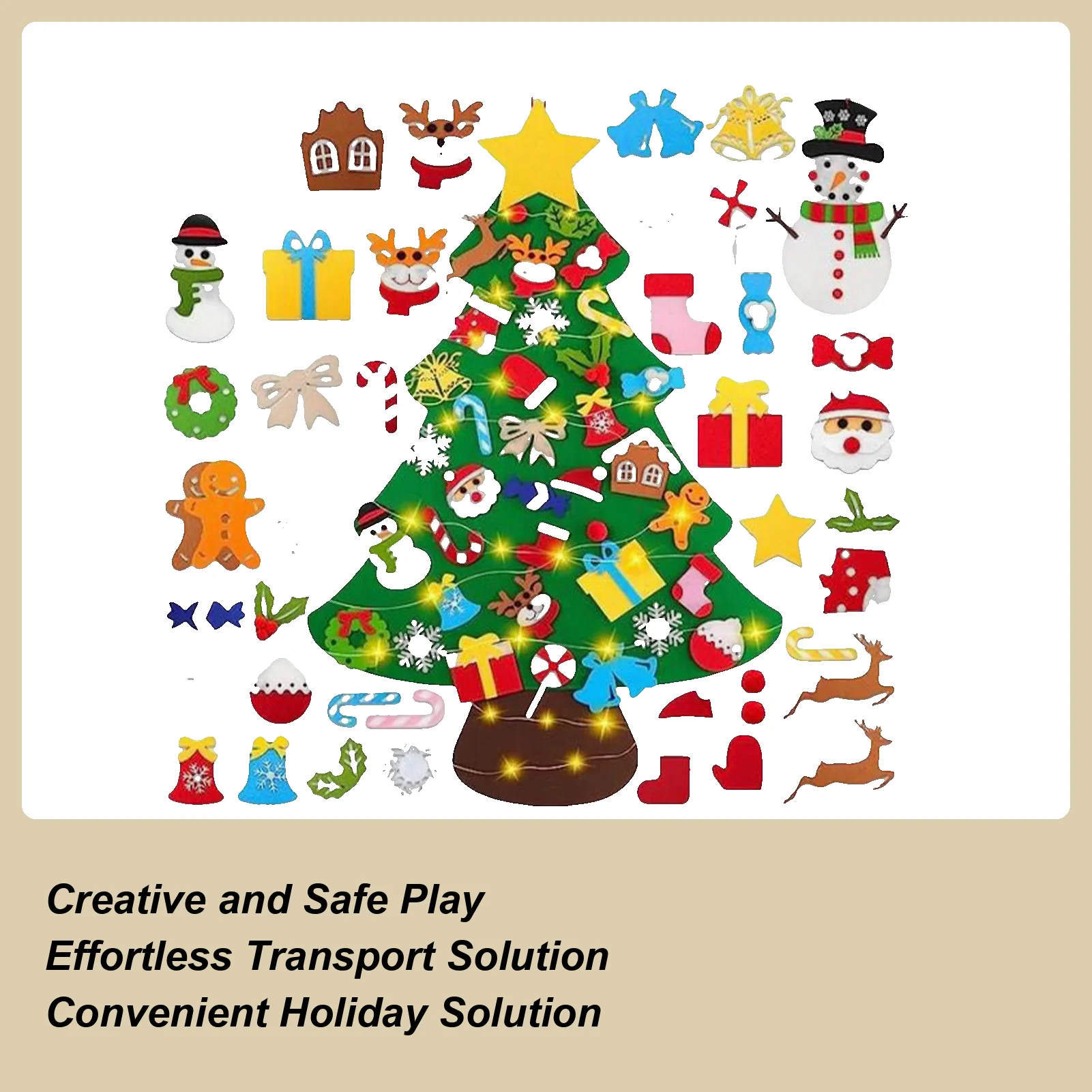 

Рождественская елка из фетра для детей. Зимние праздники. Ремесленная деятельность с гирляндами. Фетровая рождественская елка для малышей. Детская стена для