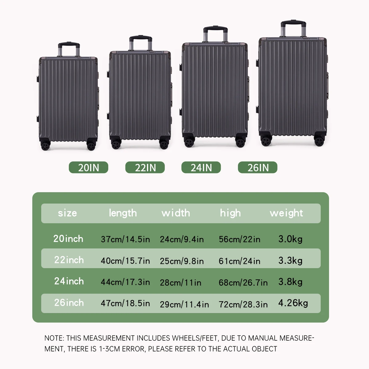 Robuster und langlebiger multifunktionaler Trolley-Koffer, neuer Koffer mit großem Fassungsvermögen, universelle Rad-Studenten-Passwortbox – Detail 2