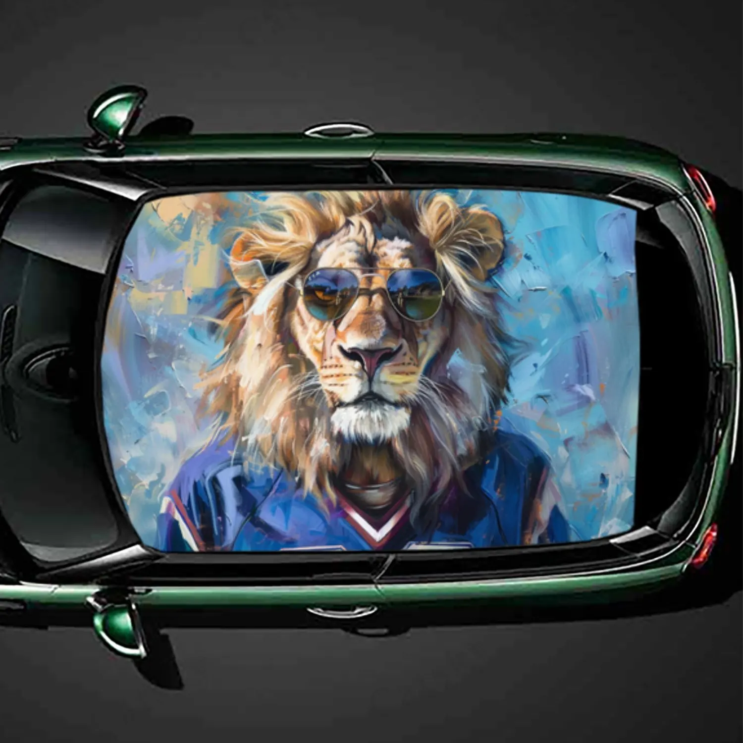 스포츠 저지 차량 루프 스티커 PVC 방수 스티커, 눈에 띄는 자동차 외부 액세서리 장식 보호