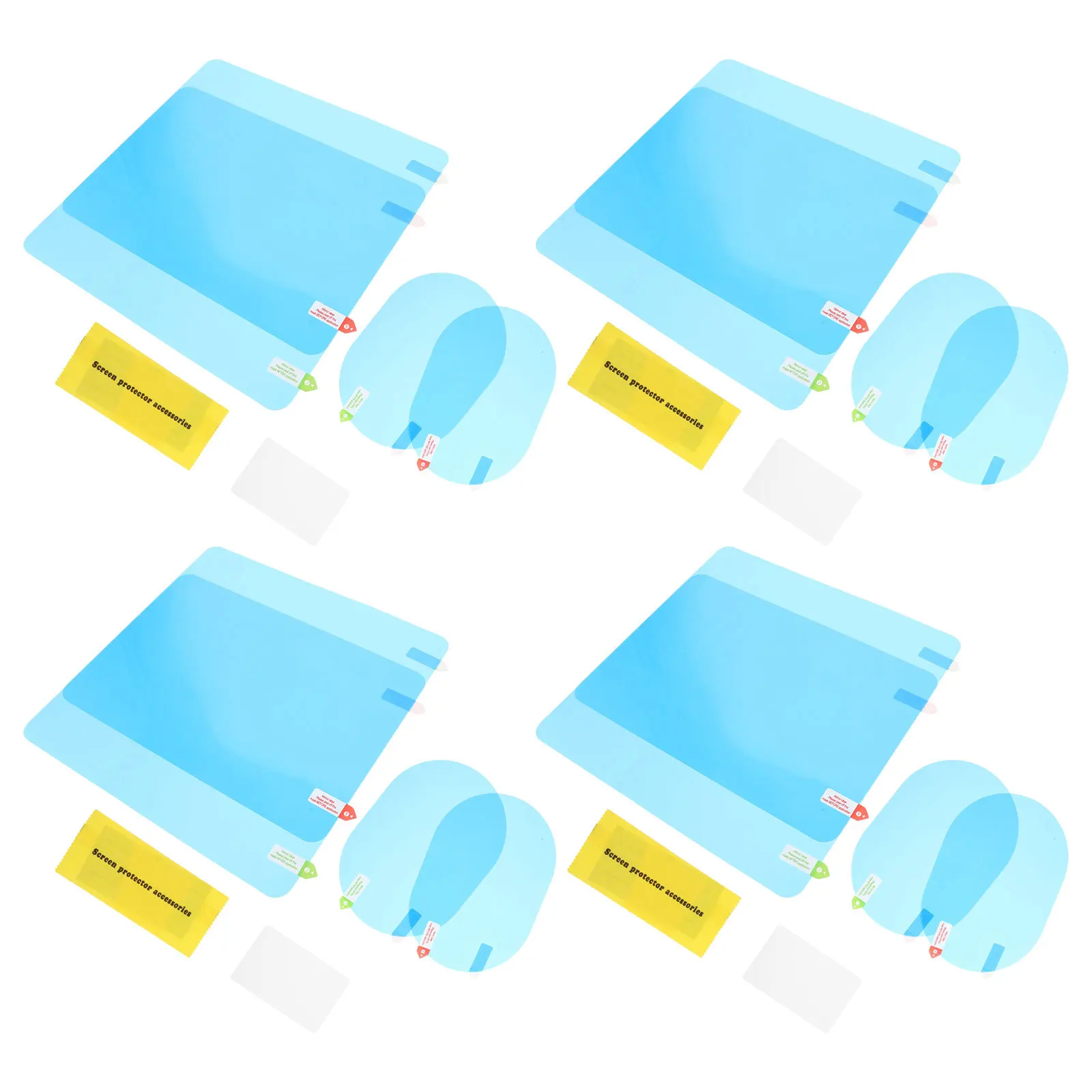 

4Set Rear View Mirror Waterproof Film Anti Fog Rainproof Protective Clear Film Car Mirror Rain Protector Universal Fit
