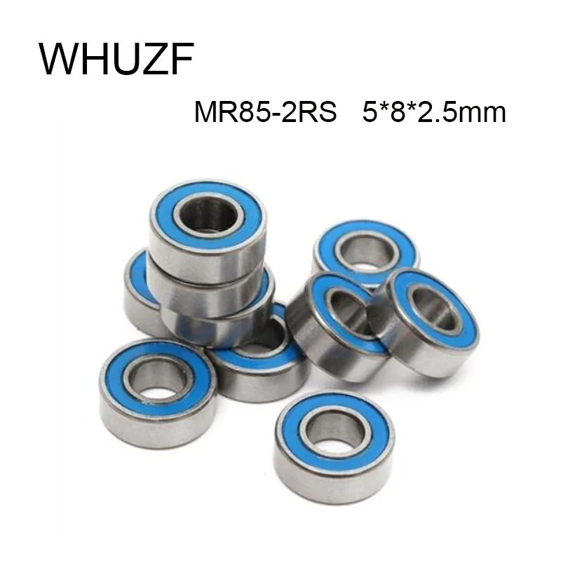 

WHUZF MR85RS Bearing 20/50/100PCS 5x8x2.5 mm ABEC-7 Hobby Electric RC Car Truck MR85 RS 2RS Ball Bearings MR85-2RS Black Sealed