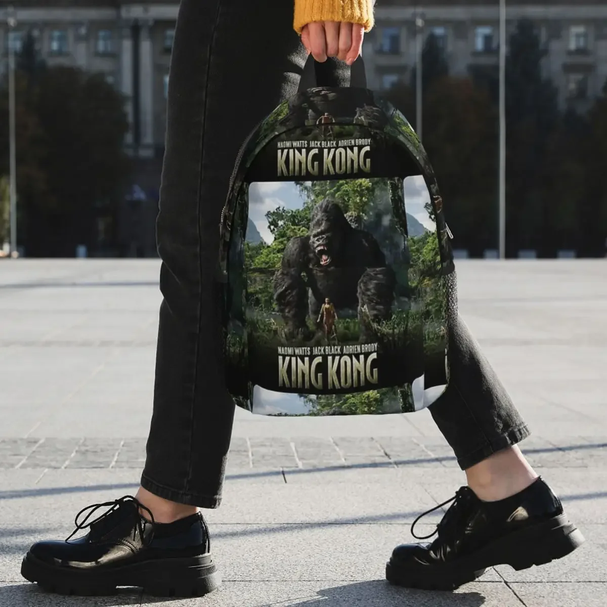 Sacs à dos King Kong pour garçons et filles, cartable décontracté pour étudiants, sac à dos pour ordinateur portable, sac initié, grande capacité