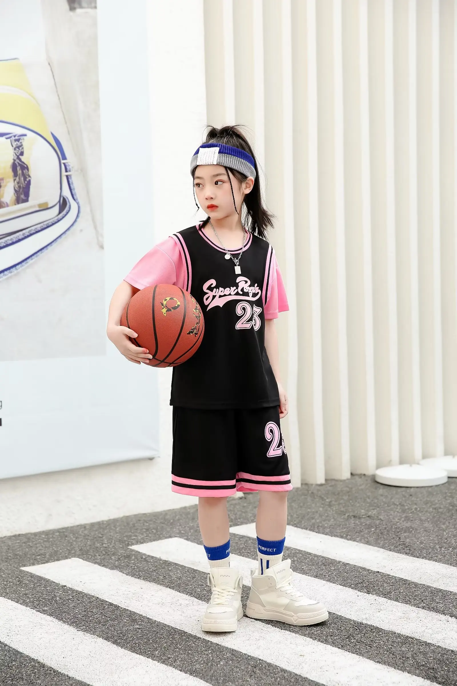 Kids Basketball Jersey Uniforms Child Boys Girls Sports Clothing Breathable Youth Training Basketball Jerseys