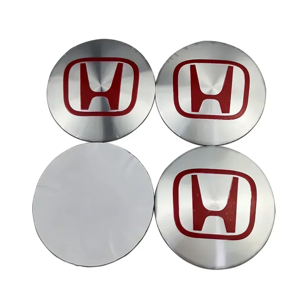 65MM Alloy Car Wheel Center Stickers Hub Cap Decals for Honda INSPIRE VTEC DOHC Modulo Vezel CITY CIVIC Mugen RR Vezel Badge