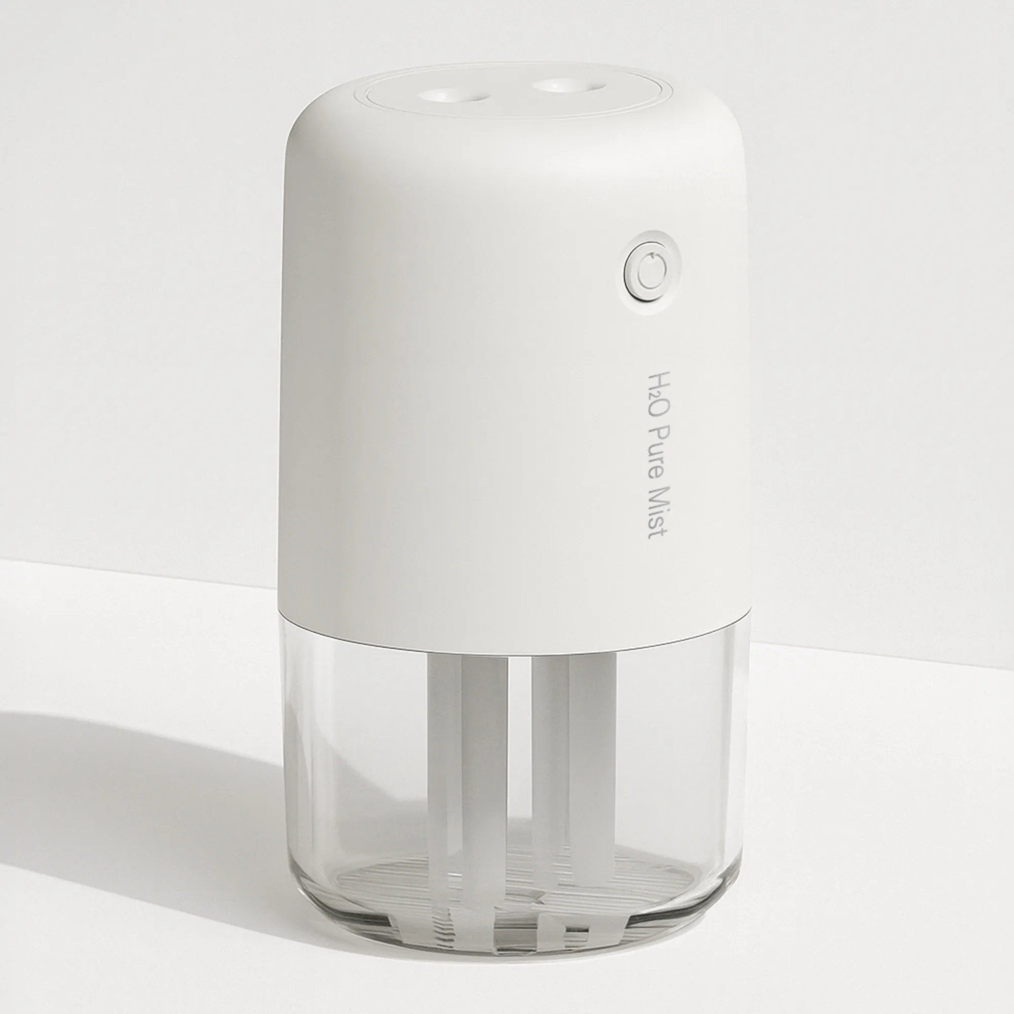 모란카노 듀얼 휴대용 미니 가습기 무드등 탁상용 사무실 무선 충전식 차량용 필터 증정 - 3