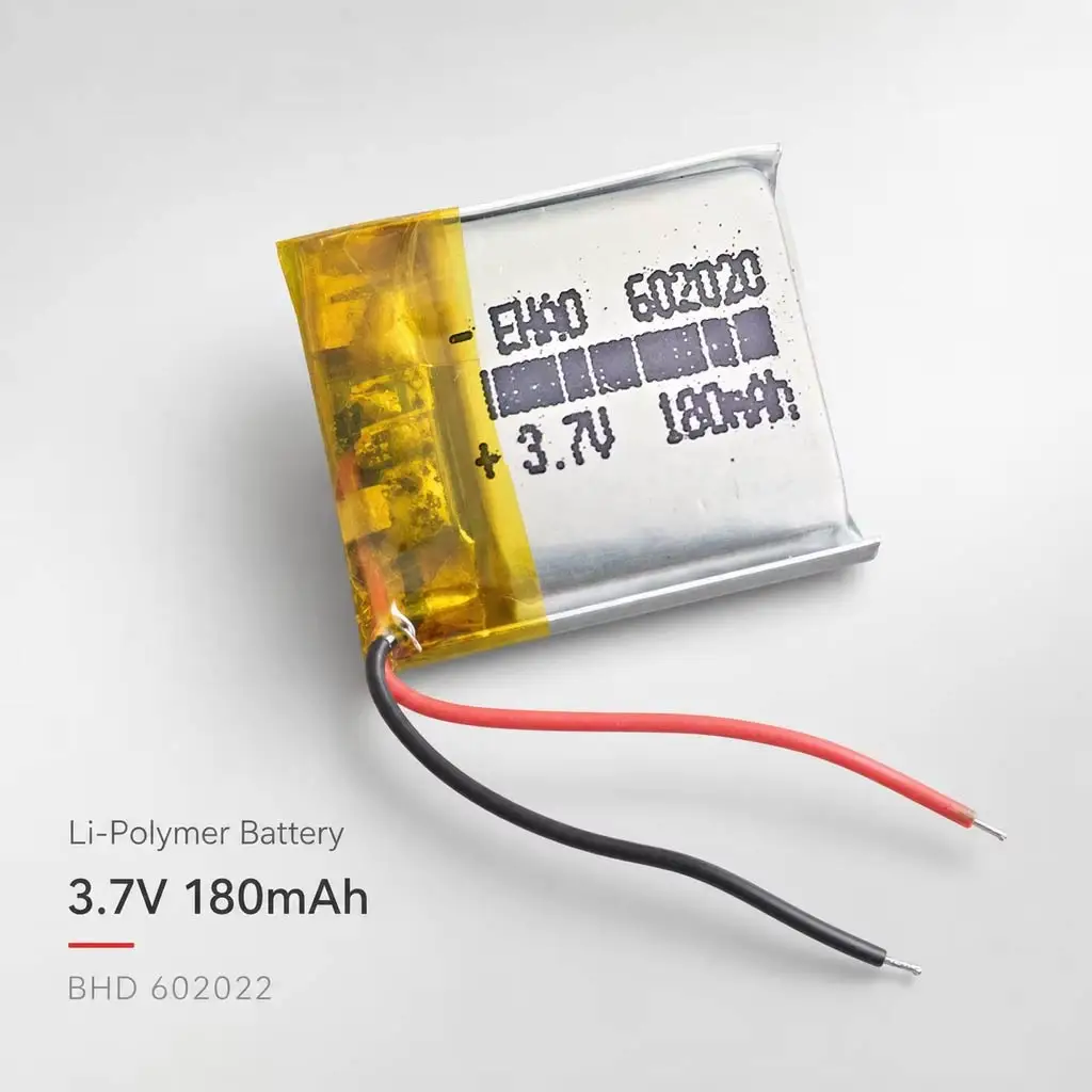 Lithium Polymer Battery 602020 3.7V 180mAh LiPo Rechargeable Replacement Cell For Smart Watch Bluetooth Speaker Headset