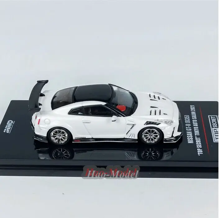 INNO 1/64 닛산 GTR R35 TOP SECRET 2021 합금 다이캐스트 모델 자동차 시뮬레이션 소년 생일 선물 취미 디스플레이 컬렉션