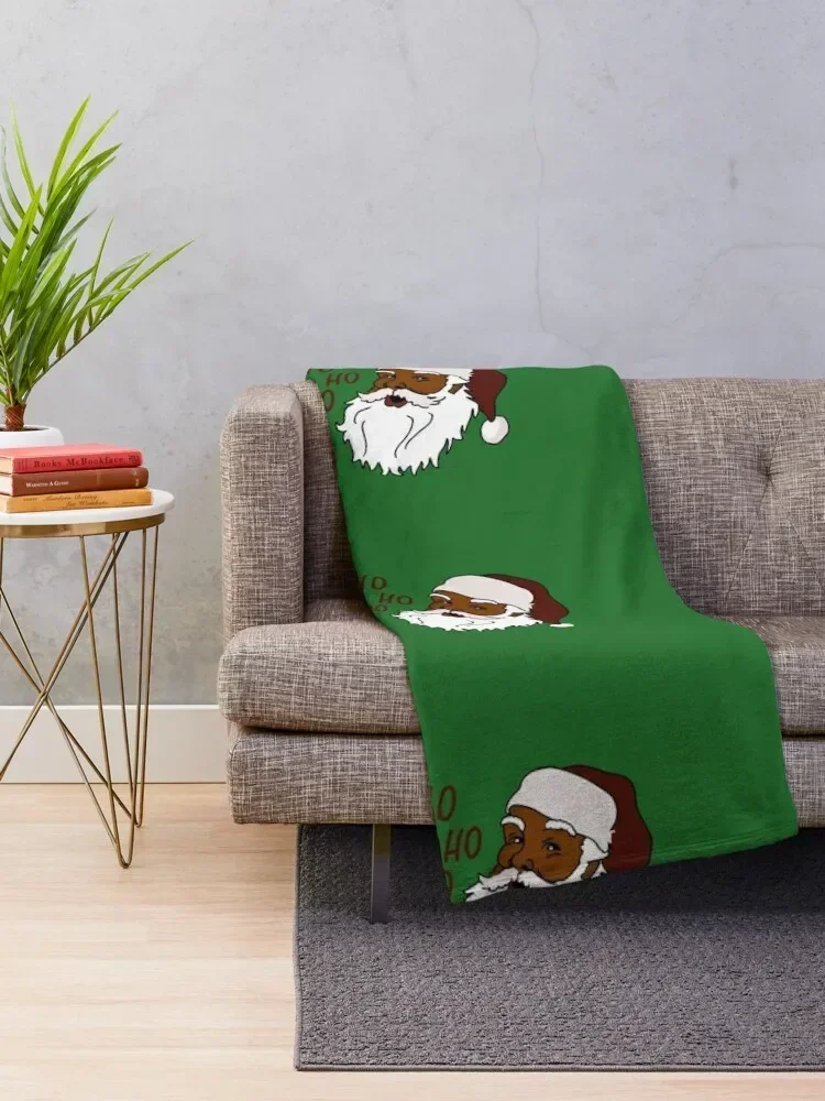 African American santa Throw Blanket Kid'S blankets ands Blankets